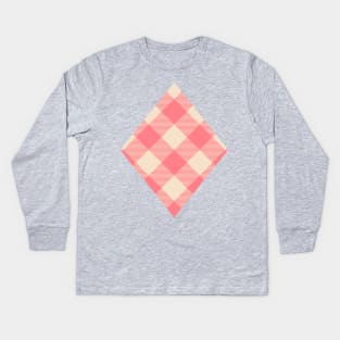 Valentine Buffalo Plaid- Affair of the Heart Kids Long Sleeve T-Shirt